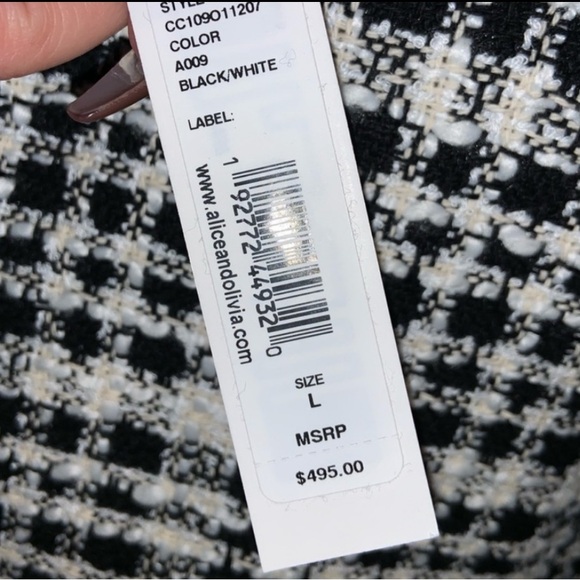 Alice & Olivia Felisa sequin bomber jacket - Picture 16 of 16